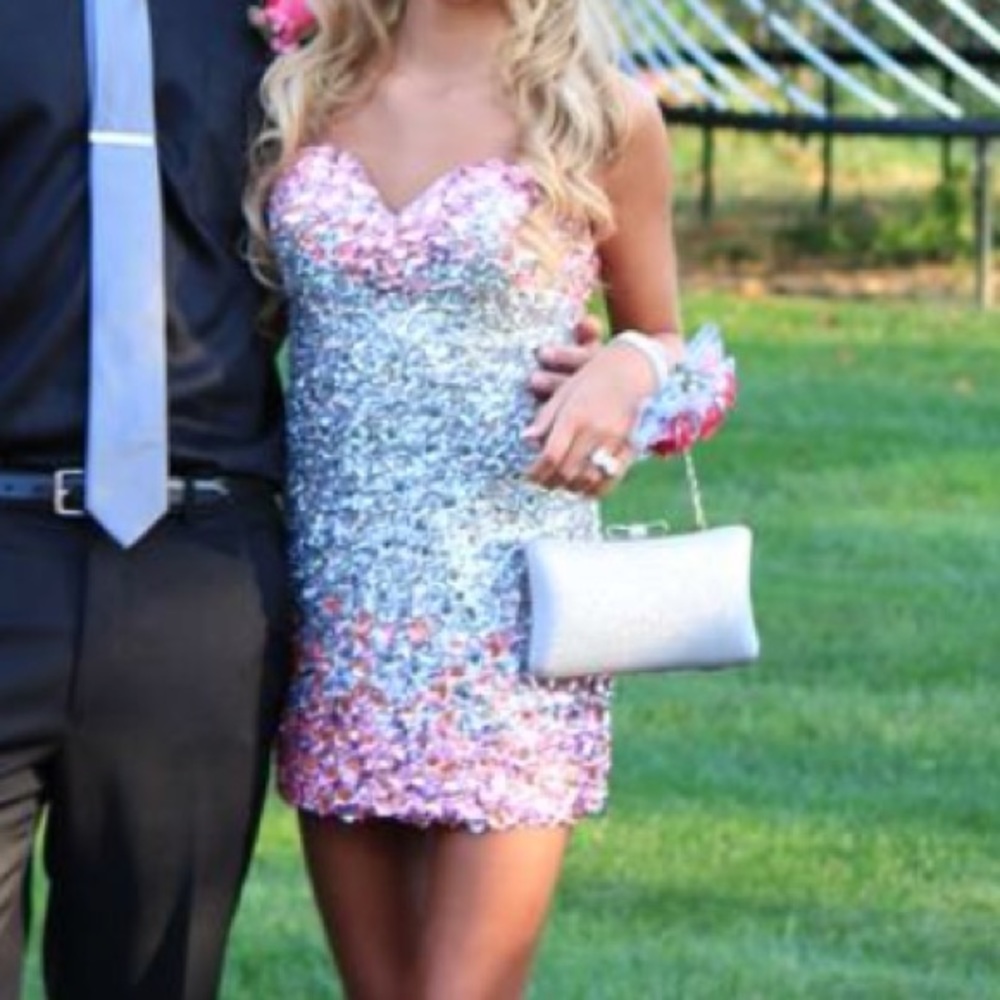 Sherri hill rhinestone homecoming dress